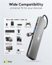 Goobay Slim 8-Port USB-Hub USB-C > USB-C/USB-A, USB3.2, HDMI, RJ45, microSD