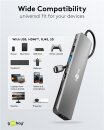 Goobay Slim 8-Port USB-Hub USB-C > USB-C/USB-A, USB3.2, HDMI, RJ45, microSD