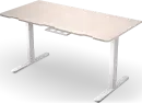 ENDORFY Atlas L Electric elektrisch höhenverstellbarer Sitz-Steh-Schreibtisch 150x78cm Light Wood/weiß