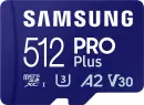 Samsung PRO Plus R180/W130 microSDXC 512GB USB-Kit, UHS-I...
