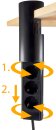 3-fach Tischsteckdose "CT-KS 3" USB-A + C, 20W PD, 3m, schwarz