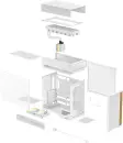 DeepCool CL6600 WH, weiß/braun, Glasfenster