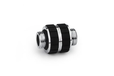 Alphacool Apex Grip Doppelnippel AG/AG drehbar G1/4 chrom