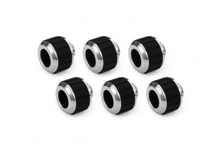 Alphacool Apex Grip HardTube Anschluss 13mm G1/4 chrom Set 6 St.