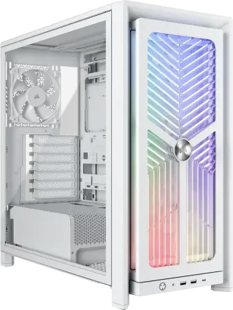 Corsair Frame 4000X RS ARGB, weiß, Glasfenster