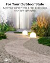 Goobay 2er-Set LED-Solar-Dekoleuchte Kugel, 20 cm, Größe M, RGBW