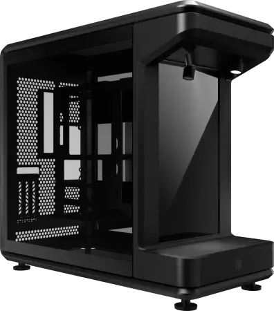 Cooler Master MasterFrame 360 Stage LCD, schwarz, Glasfenster