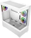 Cooler Master Elite 690 Wood White, weiß, Glasfenster